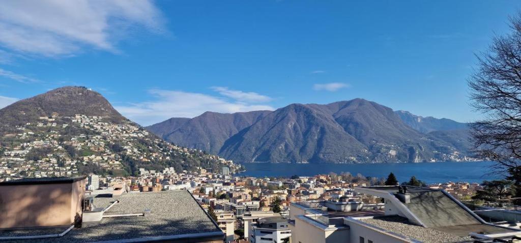 Lugano Lakeview Apartment With Self Check-In & Private Parking On Request Екстер'єр фото