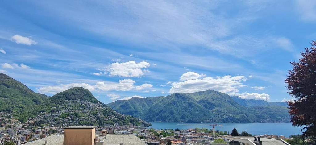Lugano Lakeview Apartment With Self Check-In & Private Parking On Request Екстер'єр фото